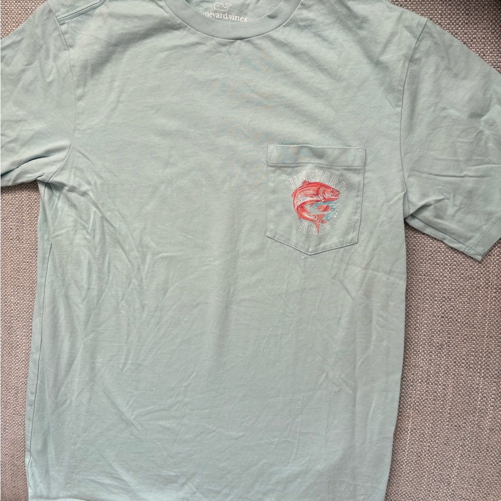 Vineyard Vines Aqua Tee graphic nwot cotton designer crew